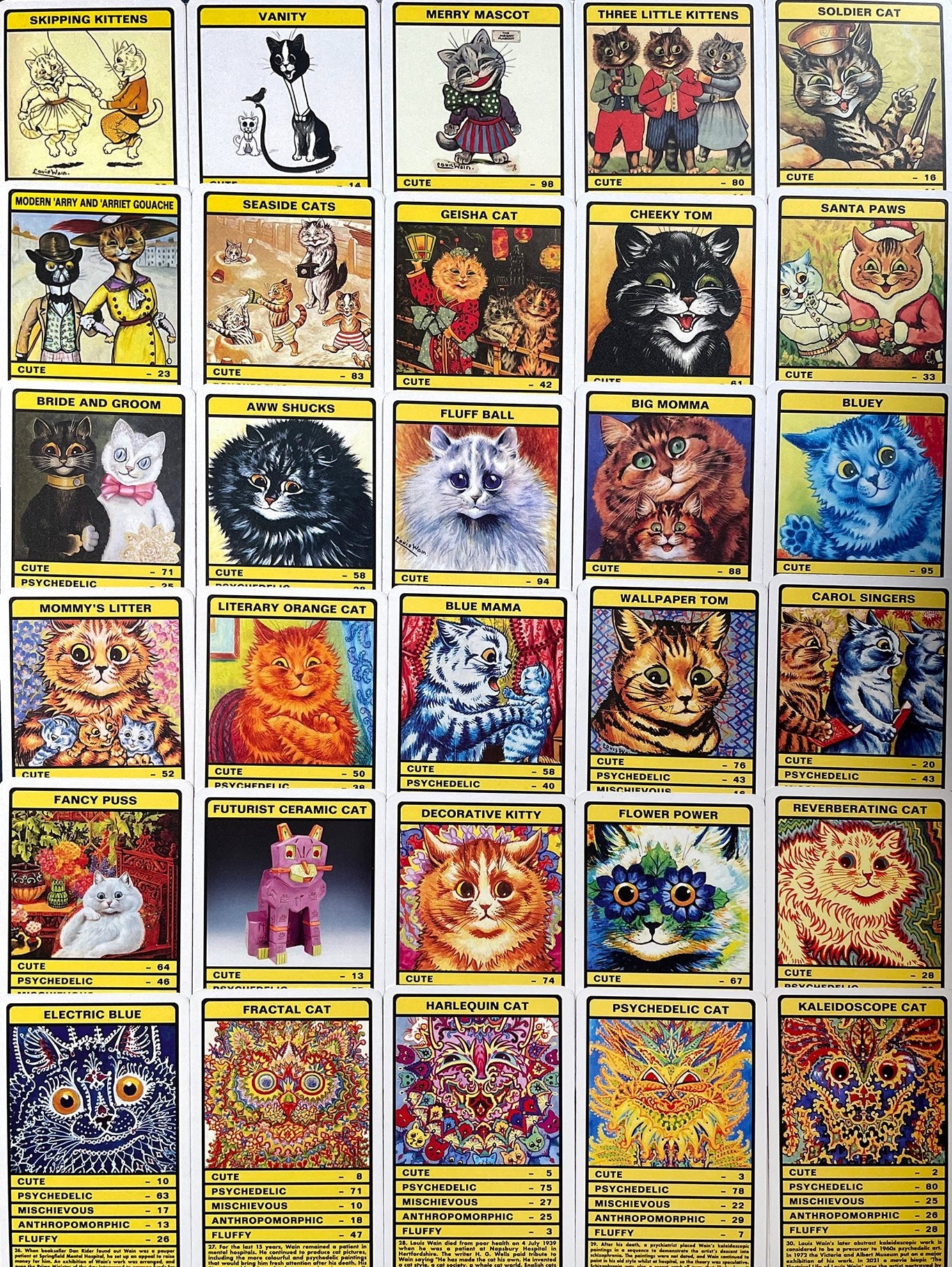 Louis Wain's Cats Trump Card Game - Museum of the Mind