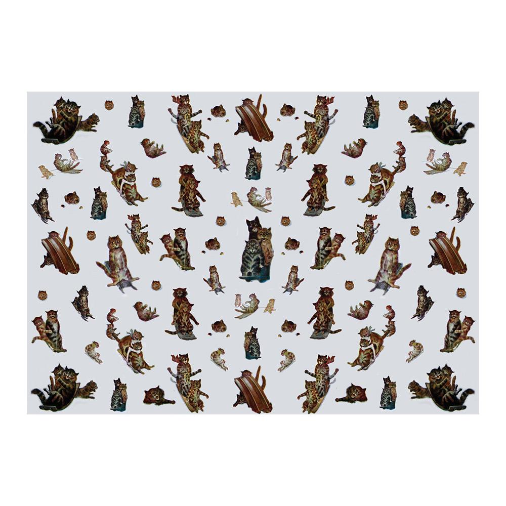 The Tabby Toboggan Club Wrapping Paper - Museum of the Mind