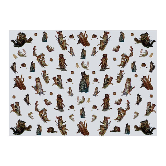 The Tabby Toboggan Club Wrapping Paper - Museum of the Mind
