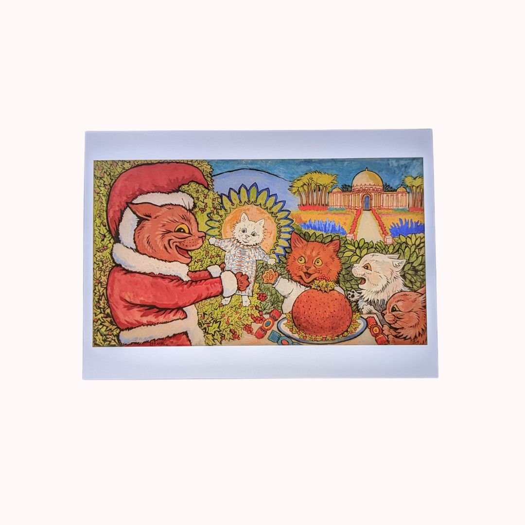 Louis Wain Cats Christmas Card – Pack of 5 - Museum of the Mind