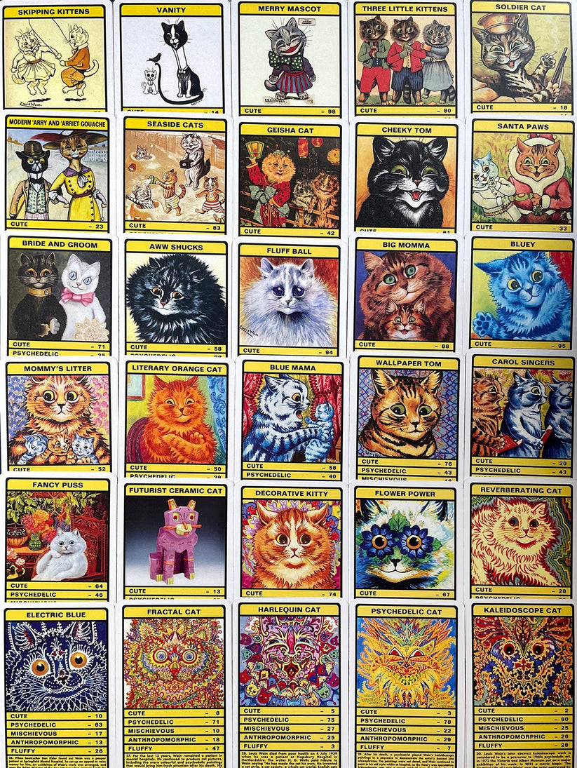 Louis Wain's Cats Trump Card Game Bethlem Museum of the Mind
